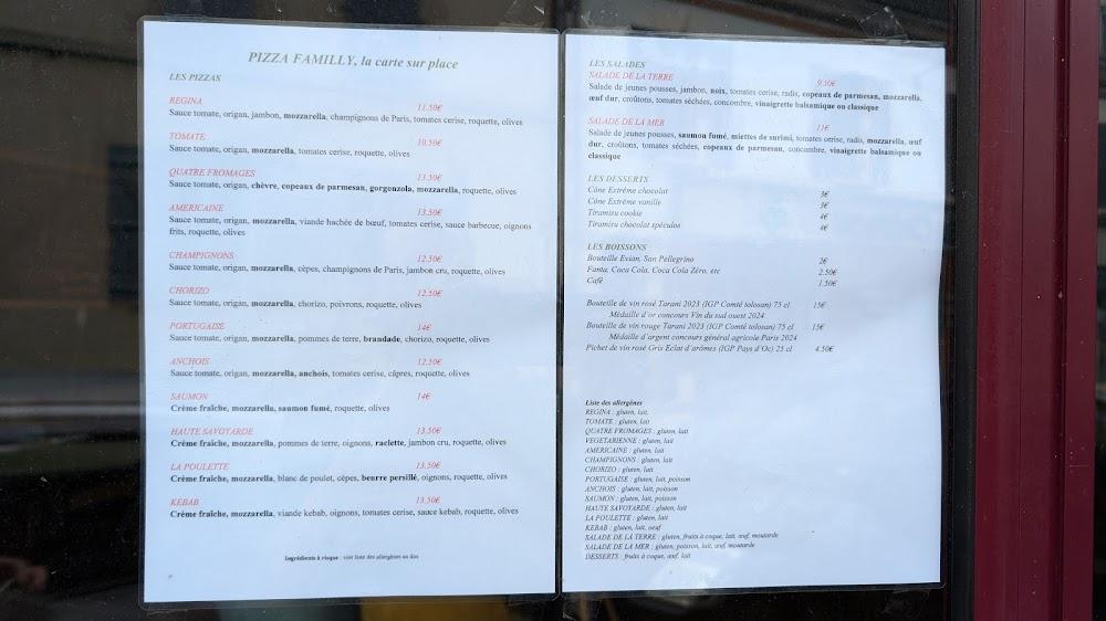 Pizza Familly Boussac - Menu Image 2